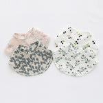 Baby Toddler Unisex Floral Pattern Cotton Bibs